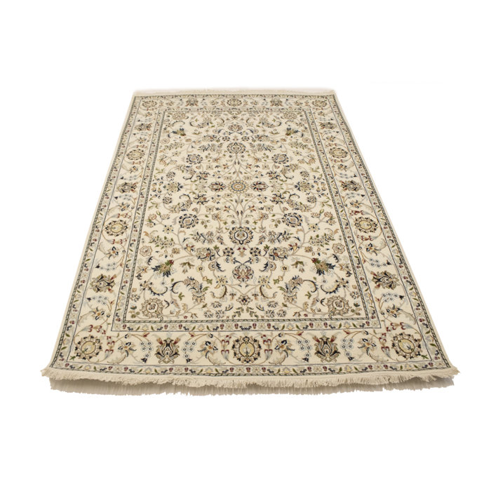 Canora Grey Cream Traditional 5''5X8 Indo Nain Oriental Area Rug Wayfair